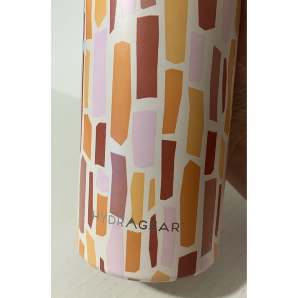 Hydragear MCM Orange Stone Print 30 Oz Skinny Tall Steel Travel Tumbler 10” - Picture 12 of 16